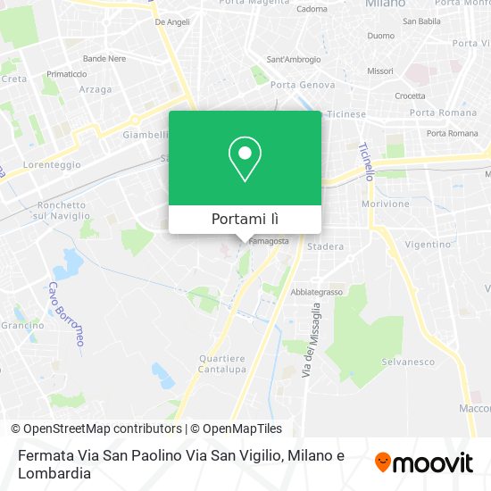 Mappa Fermata Via San Paolino Via San Vigilio