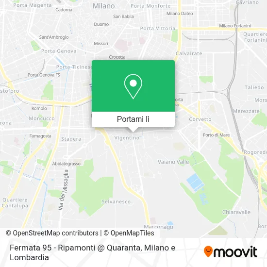 Mappa Fermata 95 - Ripamonti @ Quaranta