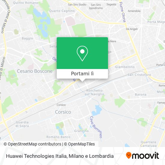 Mappa Huawei Technologies Italia