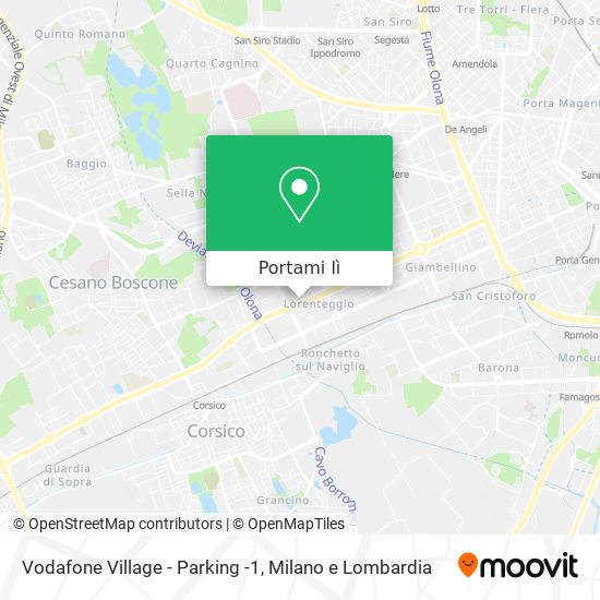 Mappa Vodafone Village - Parking -1
