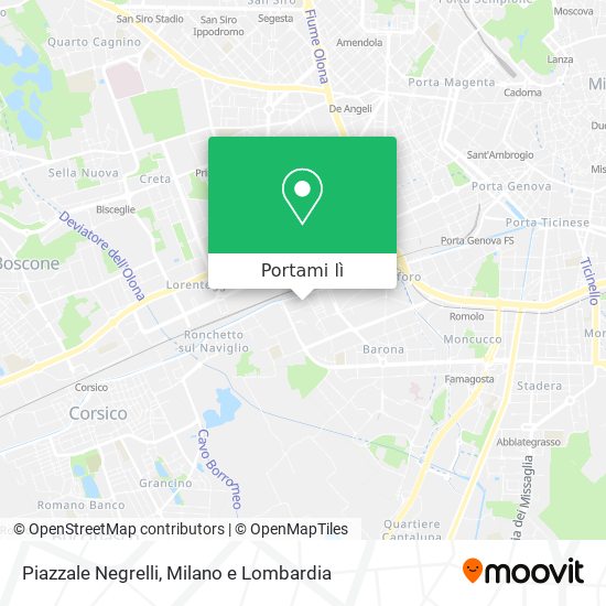 Mappa Piazzale Negrelli