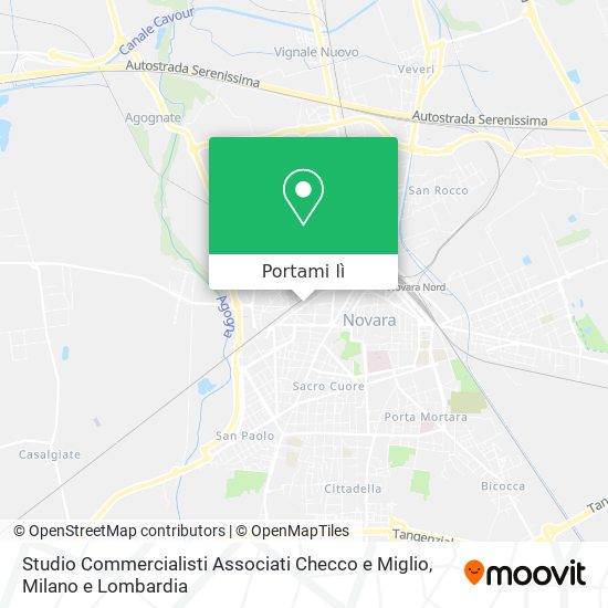 Mappa Studio Commercialisti Associati Checco e Miglio