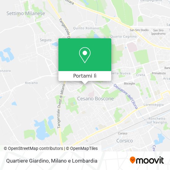 Mappa Quartiere Giardino
