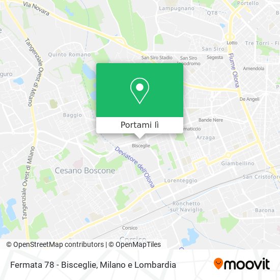 Mappa Fermata 78 - Bisceglie