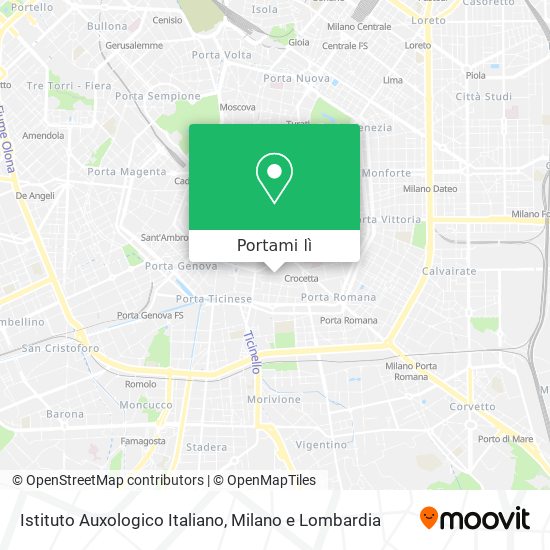 Mappa Istituto Auxologico Italiano