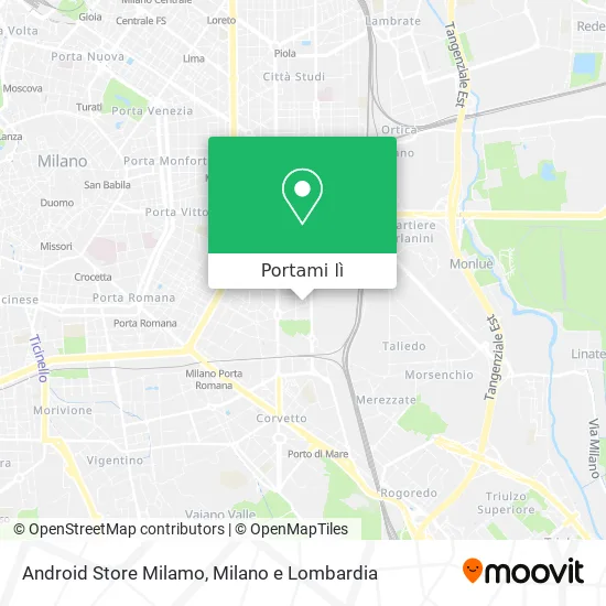 Mappa Android Store Milamo