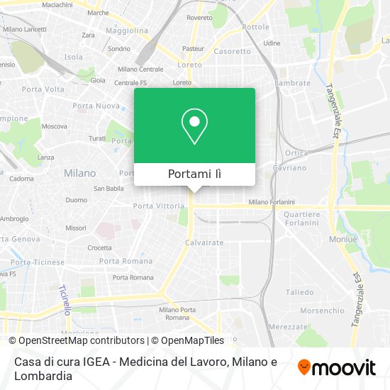 Mappa Casa di cura IGEA - Medicina del Lavoro