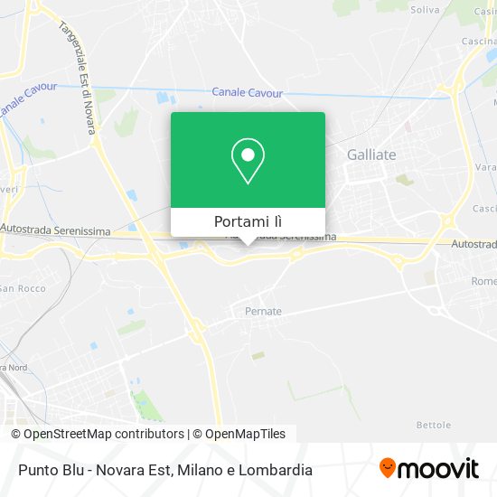Mappa Punto Blu - Novara Est