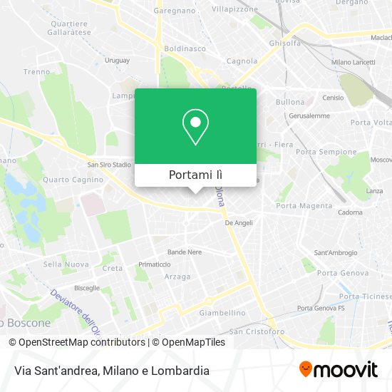 Mappa Via Sant'andrea
