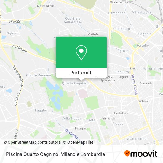 Mappa Piscina Quarto Cagnino