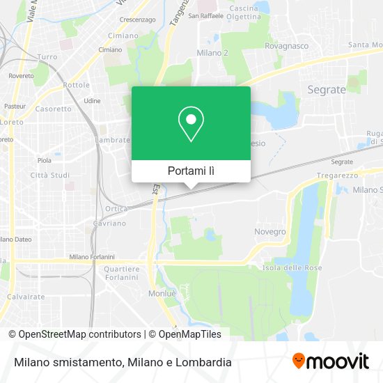 Mappa Milano smistamento