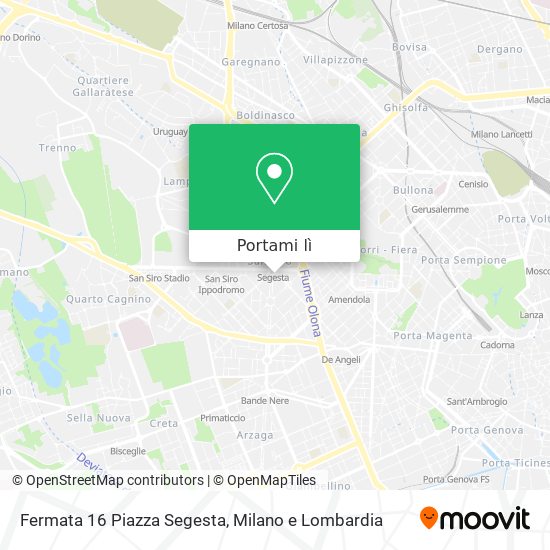 Mappa Fermata 16 Piazza Segesta