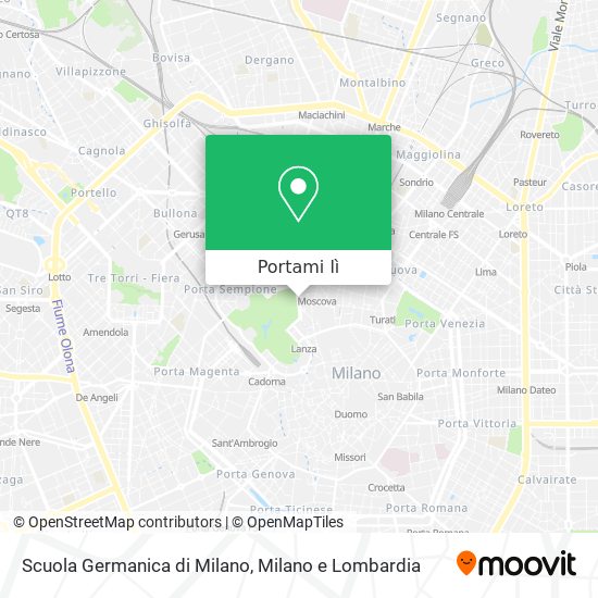 Mappa Scuola Germanica di Milano