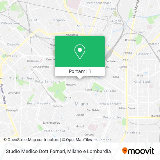 Mappa Studio Medico Dott Fornari