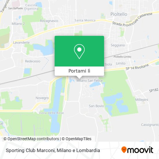 Mappa Sporting Club Marconi