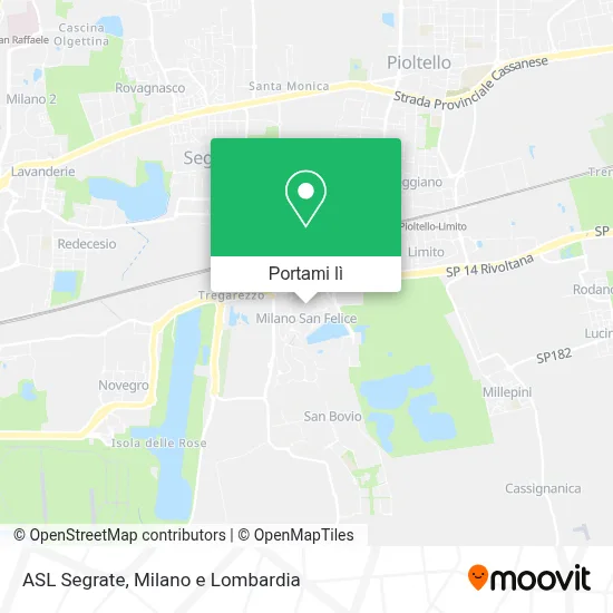 Mappa ASL Segrate