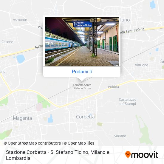 Mappa Stazione Corbetta - S. Stefano Ticino