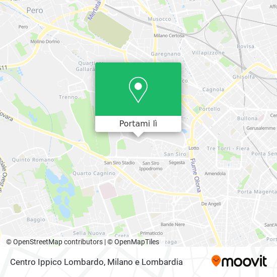 Mappa Centro Ippico Lombardo
