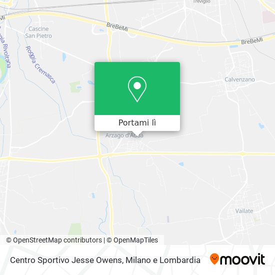 Mappa Centro Sportivo Jesse Owens