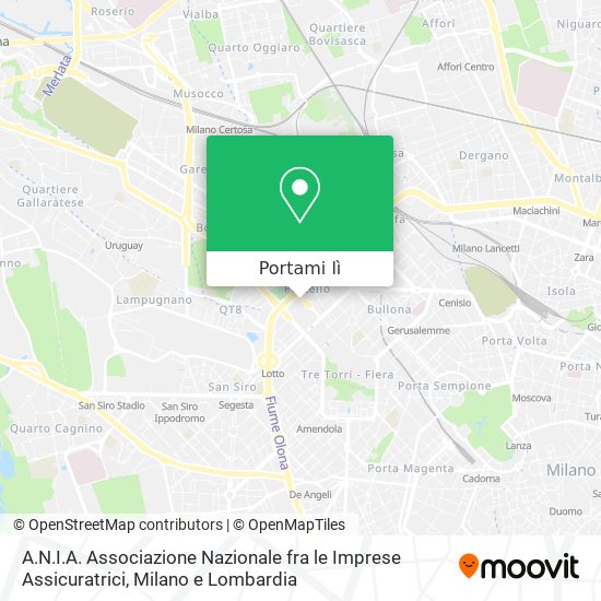 Mappa A.N.I.A. Associazione Nazionale fra le Imprese Assicuratrici