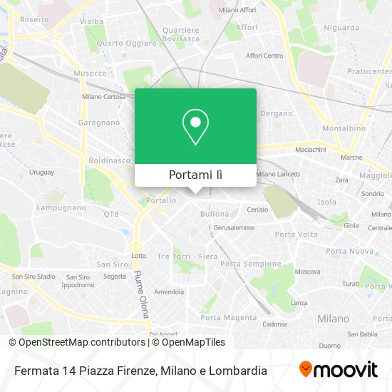 Mappa Fermata 14 Piazza Firenze