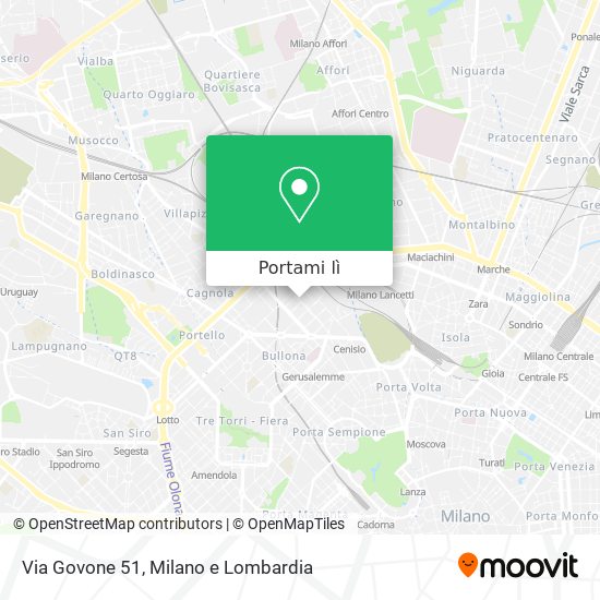 Mappa Via Govone 51
