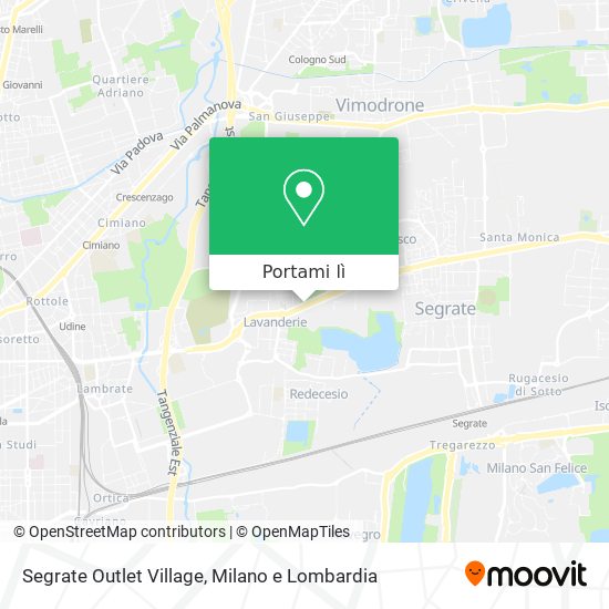 Mappa Segrate Outlet Village
