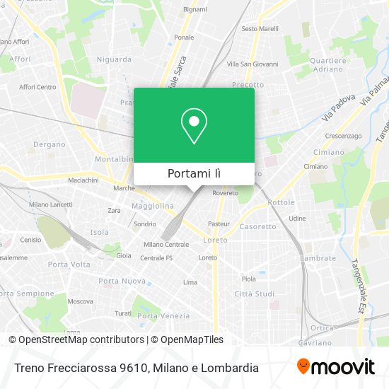 Mappa Treno Frecciarossa 9610