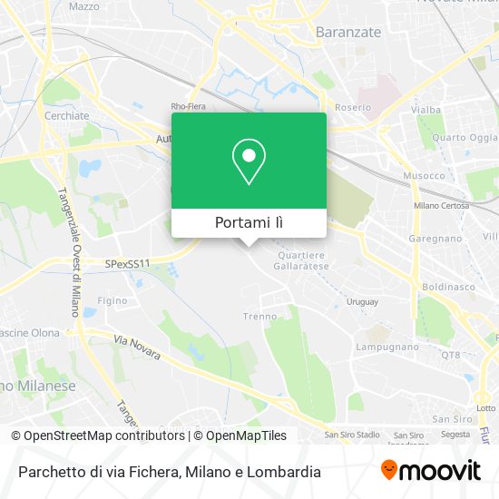 Mappa Parchetto di via Fichera