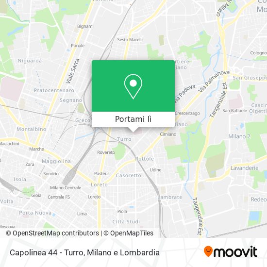 Mappa Capolinea 44 - Turro