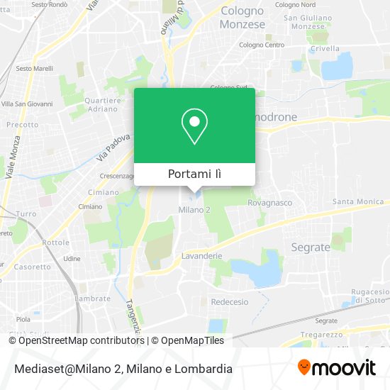 Mappa Mediaset@Milano 2