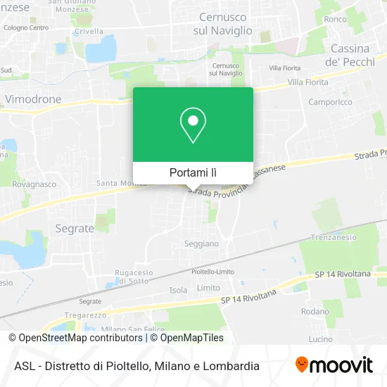 Mappa ASL - Distretto di Pioltello