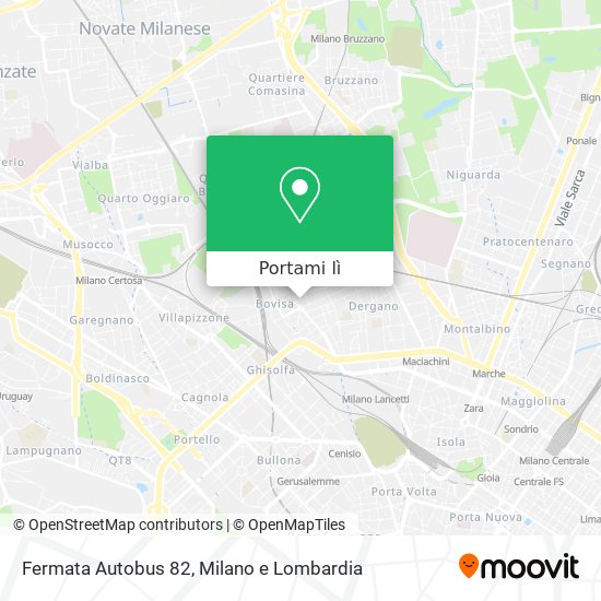 Mappa Fermata Autobus 82