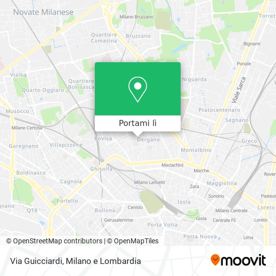 Mappa Via Guicciardi