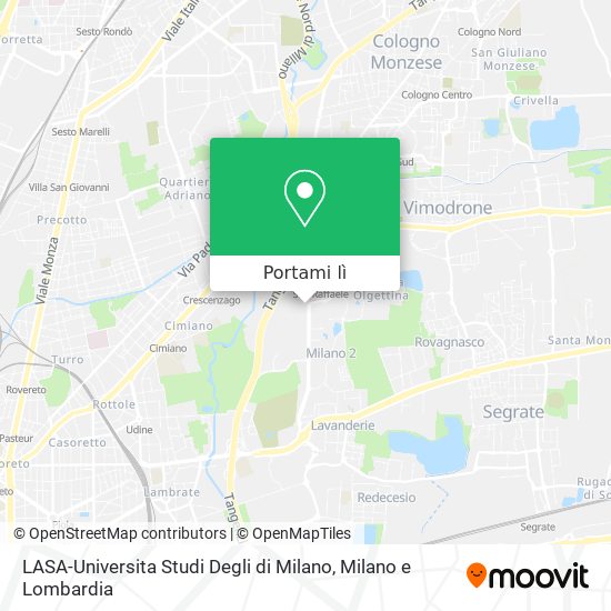 Mappa LASA-Universita Studi Degli di Milano