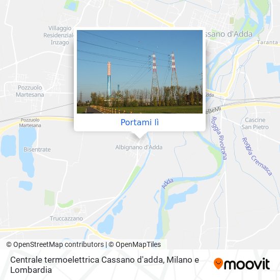 Mappa Centrale termoelettrica Cassano d'adda