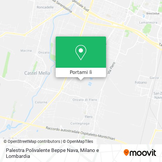 Mappa Palestra Polivalente Beppe Nava