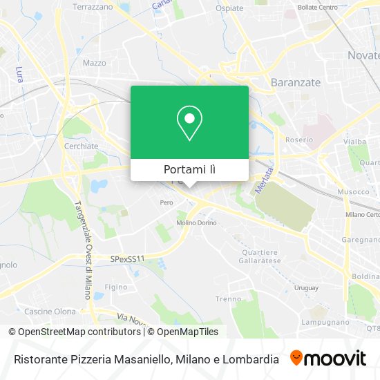 Mappa Ristorante Pizzeria Masaniello