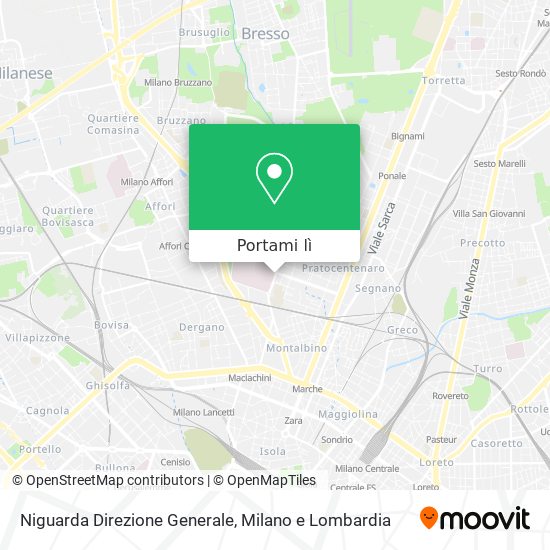 Mappa Niguarda Direzione Generale