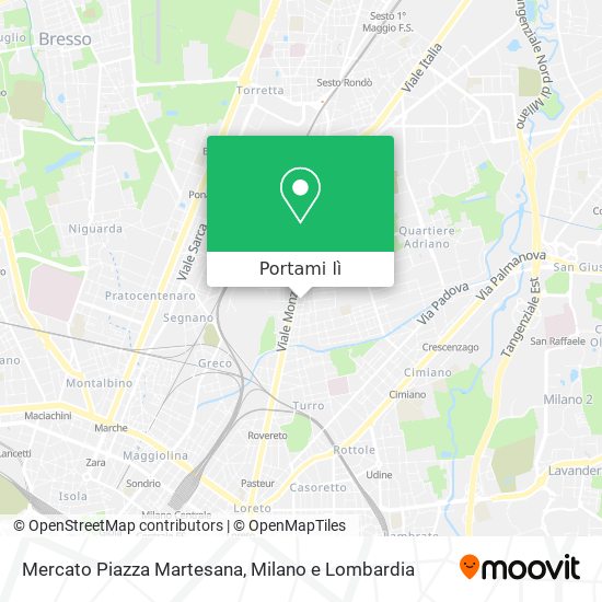 Mappa Mercato Piazza Martesana