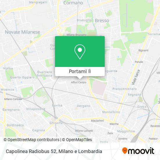 Mappa Capolinea Radiobus 52