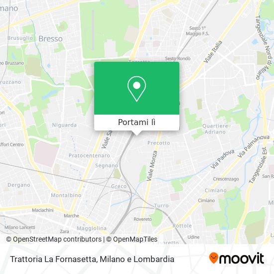 Mappa Trattoria La Fornasetta