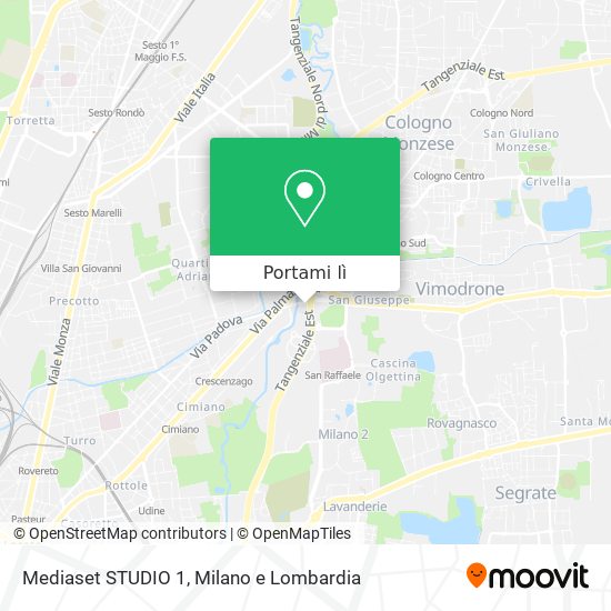 Mappa Mediaset STUDIO 1