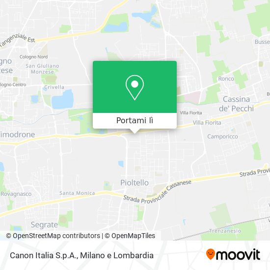 Mappa Canon Italia S.p.A.