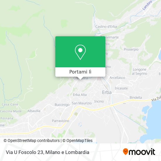 Mappa Via U  Foscolo  23
