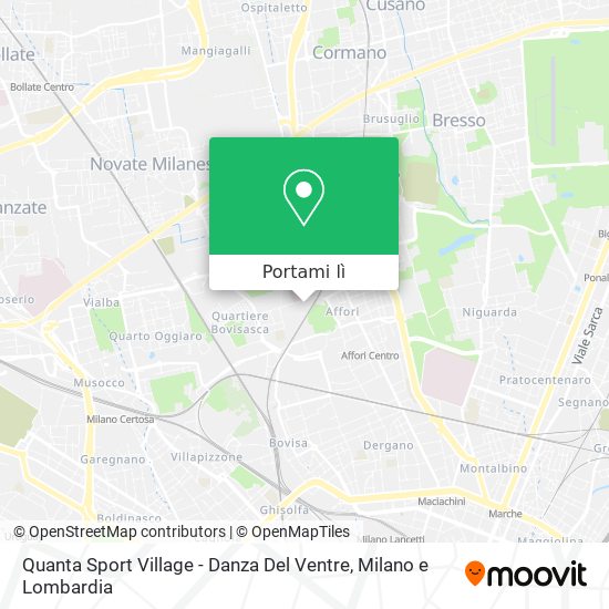 Mappa Quanta Sport Village - Danza Del Ventre