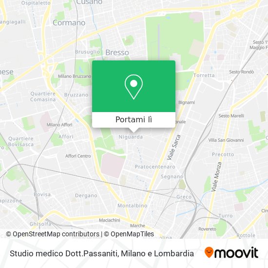 Mappa Studio medico Dott.Passaniti