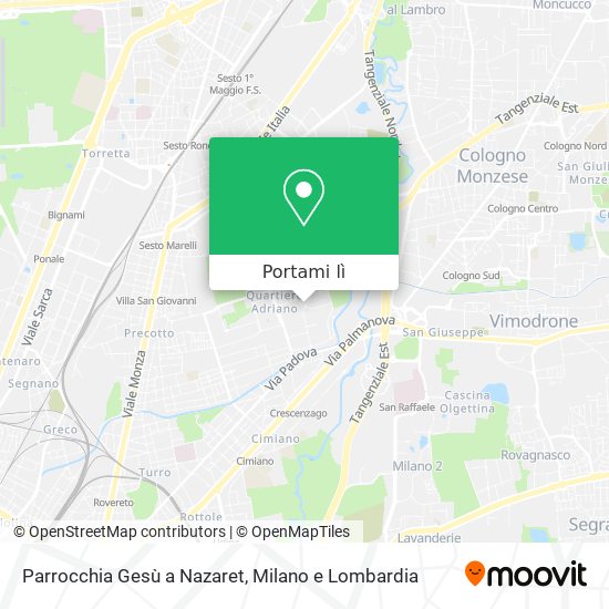Mappa Parrocchia Gesù a Nazaret