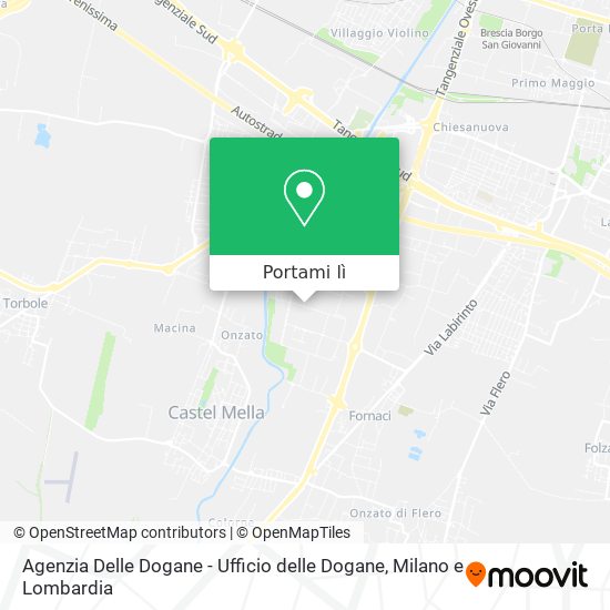 Mappa Agenzia Delle Dogane - Ufficio delle Dogane