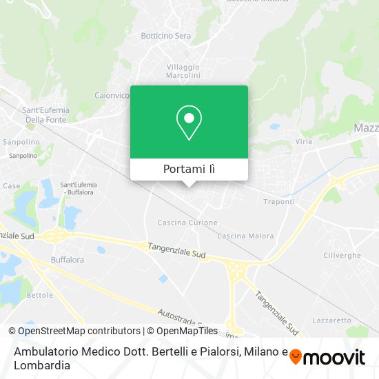 Mappa Ambulatorio Medico Dott. Bertelli e Pialorsi